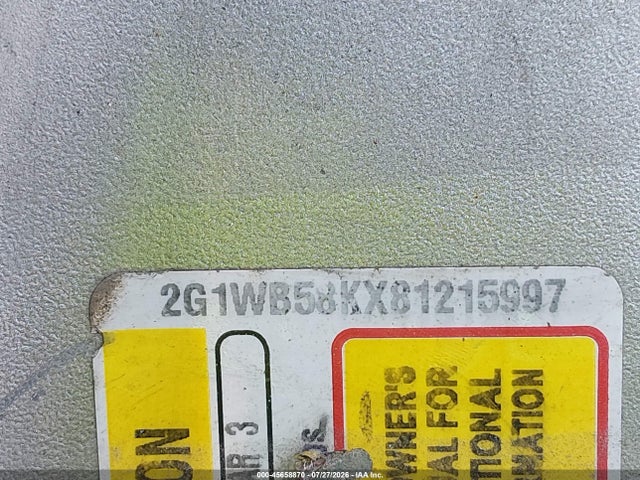 Продаж на аукціоні авто 2008 Chevrolet Impala Ls, vin: 2G1WB58KX81215997, номер лоту: 45658870