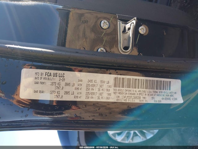 Jeep Cherokee Latitude 4x4 2020 1C4PJMCB7LD605338 Image 9
