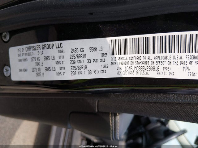 Продаж на аукціоні авто 2014 Jeep Cherokee Altitude, vin: 1C4PJMCS8EW290816, номер лоту: 45659014