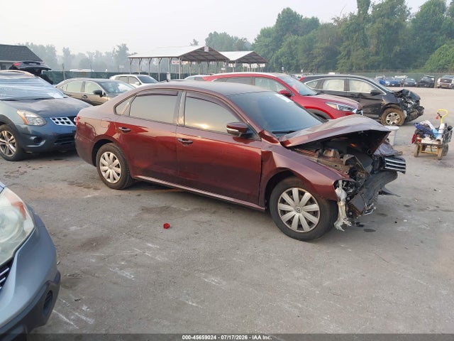 2013 Volkswagen Passat 2.5l S მანქანა იყიდება აუქციონზე, vin: 1VWAP7A30DC056071, აუქციონის ნომერი: 45659024
