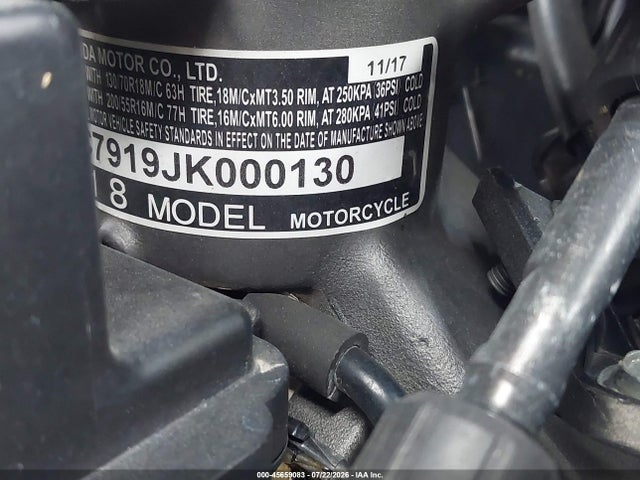 Продаж на аукціоні авто 2018 Honda Gl1800 B, vin: JH2SC7919JK000130, номер лоту: 45659083