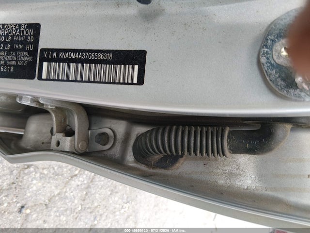 Aukcja sprzedaży 2016 Kia Rio Lx, vin: KNADM4A37G6586318, numer aukcji: 45659120