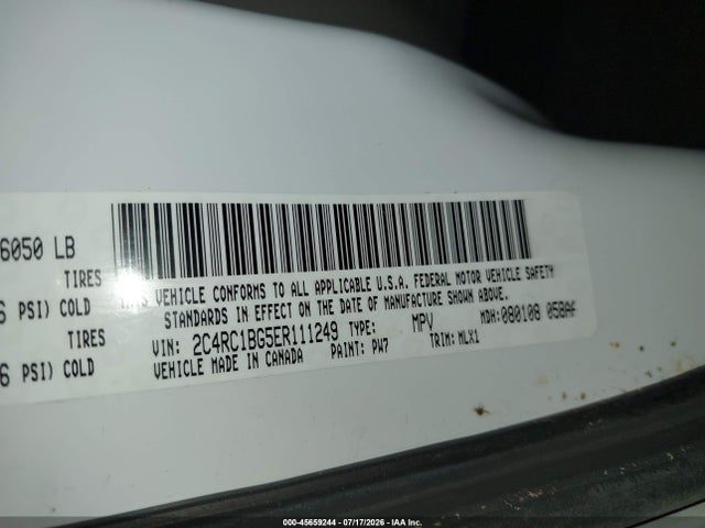 Продаж на аукціоні авто 2014 Chrysler Town & Country Touring, vin: 2C4RC1BG5ER111249, номер лоту: 45659244