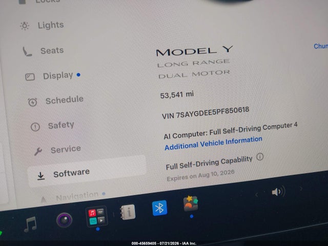 Aukcja sprzedaży 2023 Tesla Model Y Awd/long Range Dual Motor All-wheel Drive, vin: 7SAYGDEE5PF850618, numer aukcji: 45659405