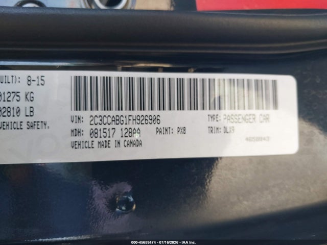 Chrysler 300 300s 2015 2C3CCABG1FH926906 Image 9