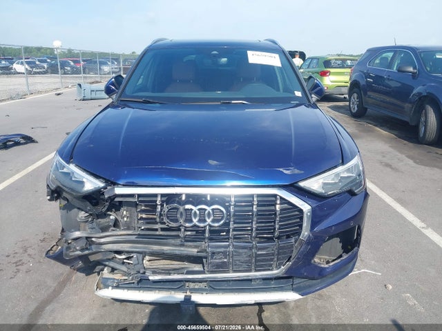 2022 Audi Q3 Premium 40 Tfsi Quattro Tiptronic მანქანა იყიდება აუქციონზე, vin: WA1AUCF3XN1093519, აუქციონის ნომერი: 45659504