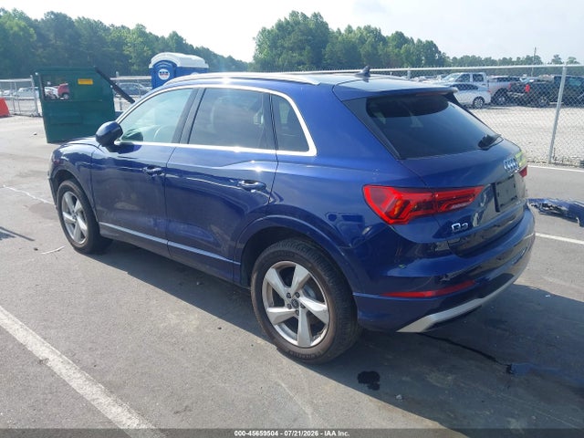 2022 Audi Q3 Premium 40 Tfsi Quattro Tiptronic მანქანა იყიდება აუქციონზე, vin: WA1AUCF3XN1093519, აუქციონის ნომერი: 45659504