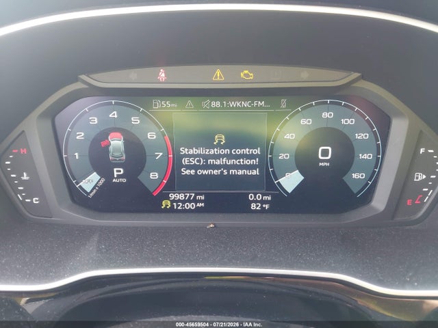 2022 Audi Q3 Premium 40 Tfsi Quattro Tiptronic მანქანა იყიდება აუქციონზე, vin: WA1AUCF3XN1093519, აუქციონის ნომერი: 45659504