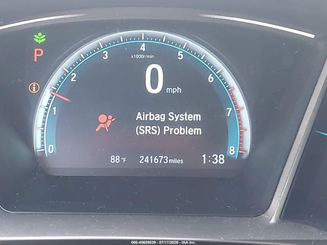 45659539 :رقم المزاد ، 19XFC1F39GE219341 vin ، 2016 Honda Civic Ex-t مزاد بيع