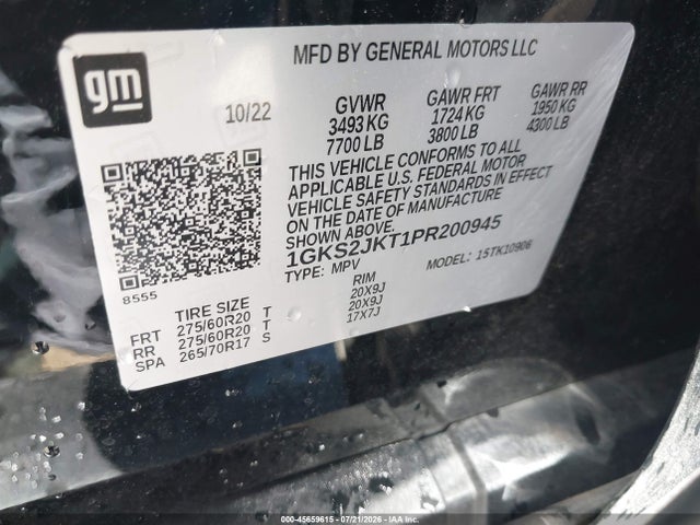 Aukcja sprzedaży 2023 Gmc Yukon Xl 4wd Denali, vin: 1GKS2JKT1PR200945, numer aukcji: 45659615