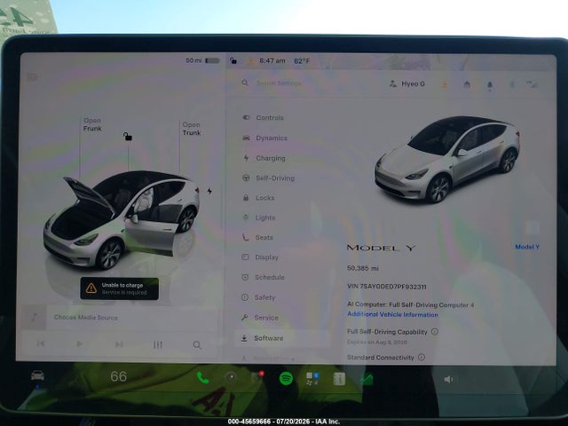 Продаж на аукціоні авто 2023 Tesla Model Y Rwd, vin: 7SAYGDED7PF932311, номер лоту: 45659666