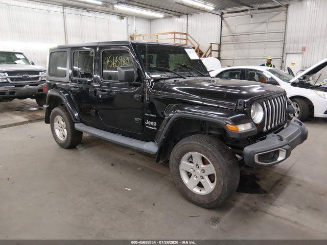 2018 Jeep Wrangler Unlimited Sahara 4x4 მანქანა იყიდება აუქციონზე, vin: 1C4HJXEG9JW174887, აუქციონის ნომერი: 45659834