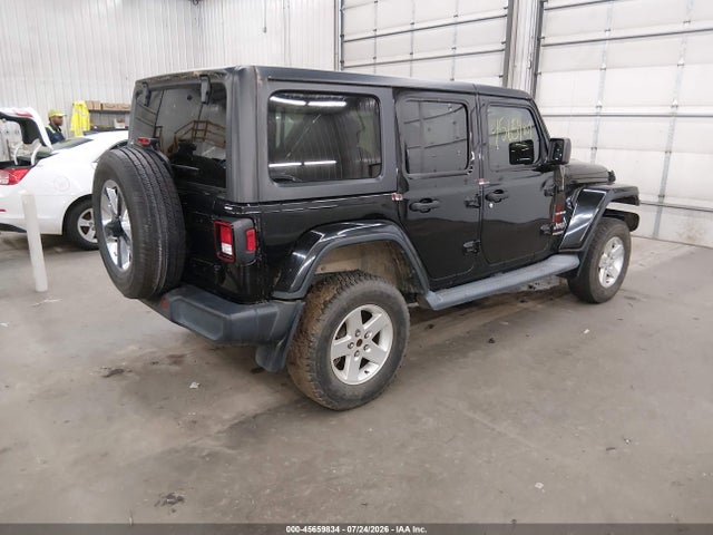 2018 Jeep Wrangler Unlimited Sahara 4x4 მანქანა იყიდება აუქციონზე, vin: 1C4HJXEG9JW174887, აუქციონის ნომერი: 45659834