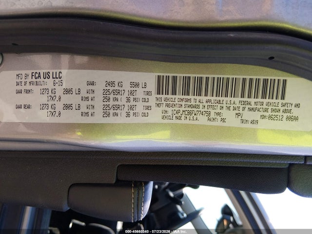 Jeep Cherokee Latitude 2015 1C4PJMCB6FW774758 Image 9