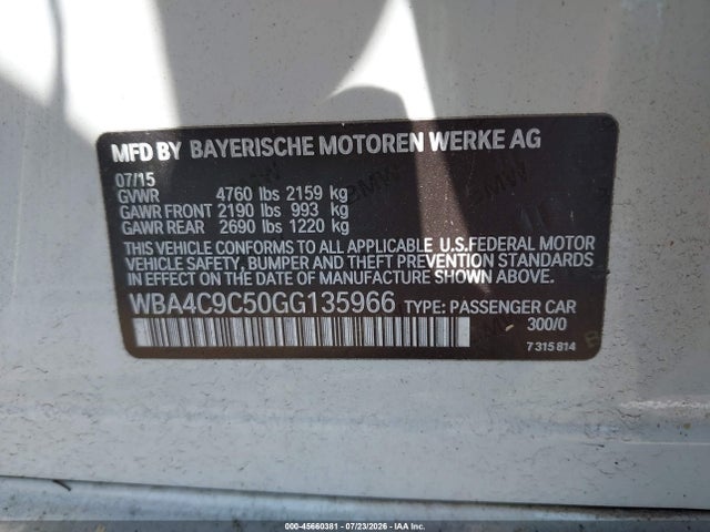 Продаж на аукціоні авто 2016 Bmw 428i Gran Coupe Xdrive, vin: WBA4C9C50GG135966, номер лоту: 45660381