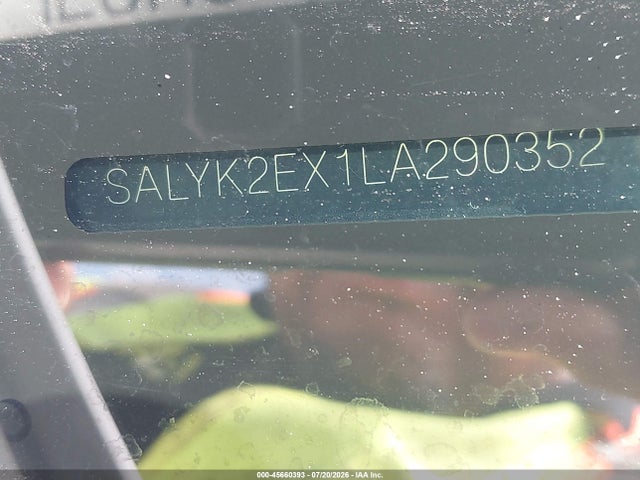 2020 Land Rover Range Rover Velar P250 R-dynamic S მანქანა იყიდება აუქციონზე, vin: SALYK2EX1LA290352, აუქციონის ნომერი: 45660393