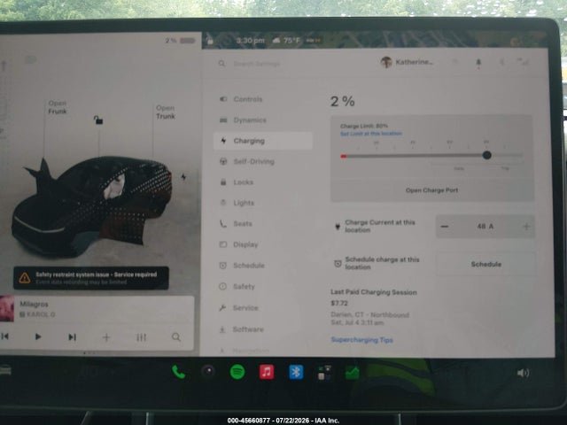 Aukcja sprzedaży 2026 Tesla Model Y Premium Rear-wheel Drive/rear-wheel Drive, vin: 7SAYGDEDXTF548193, numer aukcji: 45660877