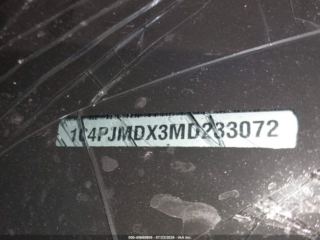 45660908 :رقم المزاد ، 1C4PJMDX3MD233072 vin ، 2021 Jeep Cherokee Limited 4x4 مزاد بيع