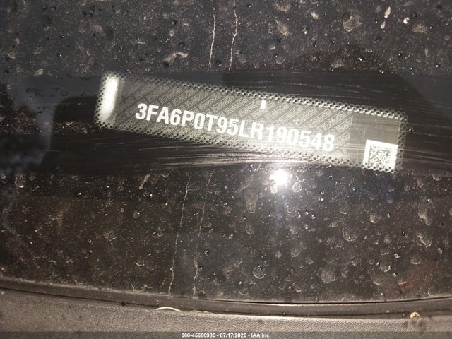 45660985 :رقم المزاد ، 3FA6P0T95LR190548 vin ، 2020 Ford Fusion Se مزاد بيع