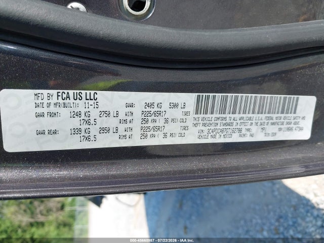 Продажа на аукционе авто 2016 Dodge Journey Se, vin: 3C4PDCAB7GT162788, номер лота: 45660987