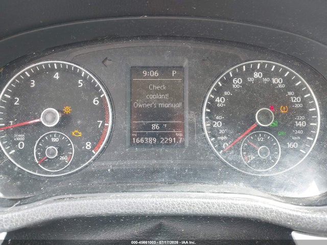 45661003 :رقم المزاد ، 1VWBH7A38DC007301 vin ، 2013 Volkswagen Passat 2.5l Se مزاد بيع