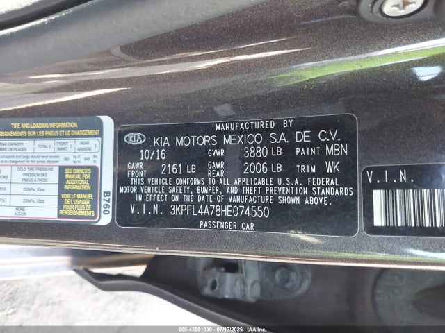 KIA FORTE LX 2017 3KPFL4A78HE074550 Image 9
