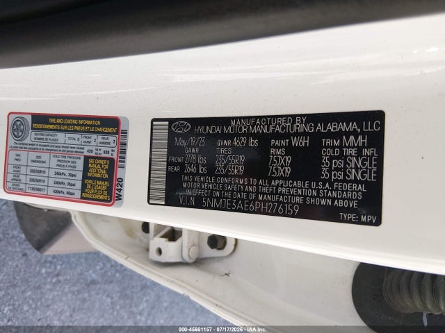 Hyundai Tucson Limited 2023 5NMJE3AE6PH276159 Image 9
