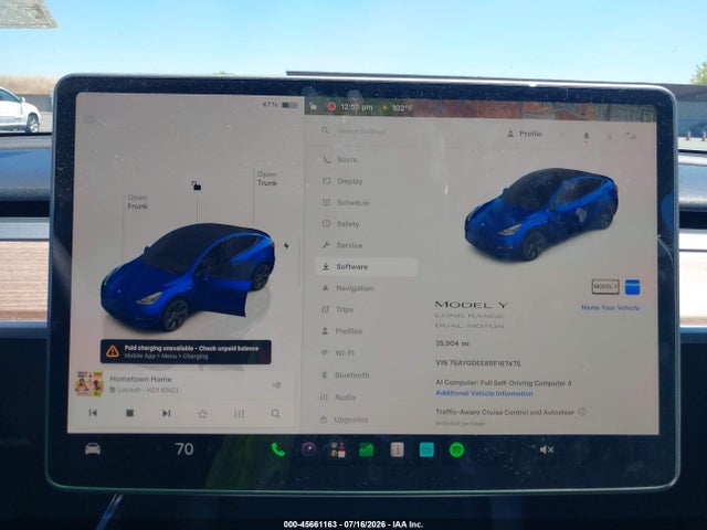 Aukcja sprzedaży 2024 Tesla Model Y Long Range Dual Motor All-wheel Drive, vin: 7SAYGDEE8RF167475, numer aukcji: 45661163