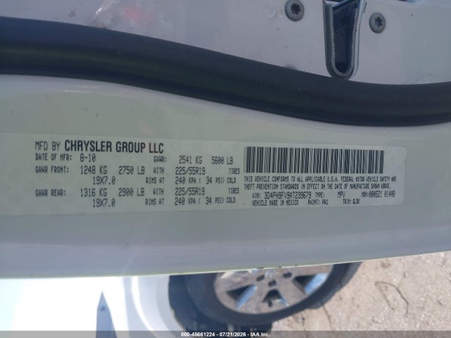 Auction sale of the 2010 Dodge Journey R/t, vin: 3D4PH9FV9AT239679, lot number: 45661224