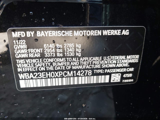 BMW 740 I 2023 WBA23EH0XPCM14278 Image 9