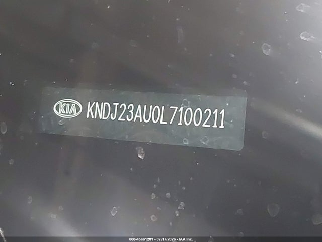 45661281 :رقم المزاد ، KNDJ23AU0L7100211 vin ، 2020 Kia Soul Lx مزاد بيع