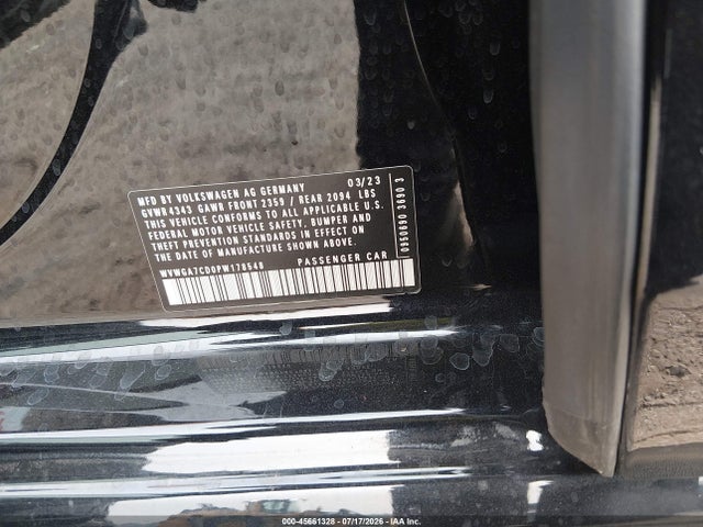 45661328 :رقم المزاد ، WVWGA7CD0PW178548 vin ، 2023 Volkswagen Golf Gti 2.0t S مزاد بيع