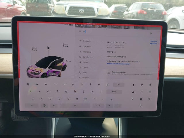 Продажа на аукционе авто 2018 Tesla Model 3 Long Range/performance, vin: 5YJ3E1EB4JF108476, номер лота: 45661351