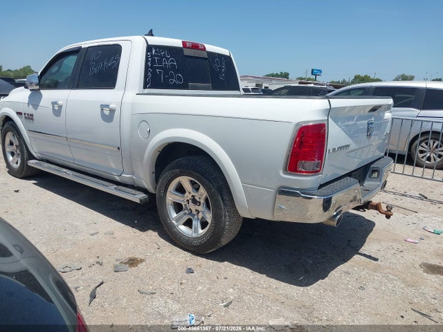 2015 Ram 1500 Laramie Limited მანქანა იყიდება აუქციონზე, vin: 1C6RR7PMXFS557002, აუქციონის ნომერი: 45661367