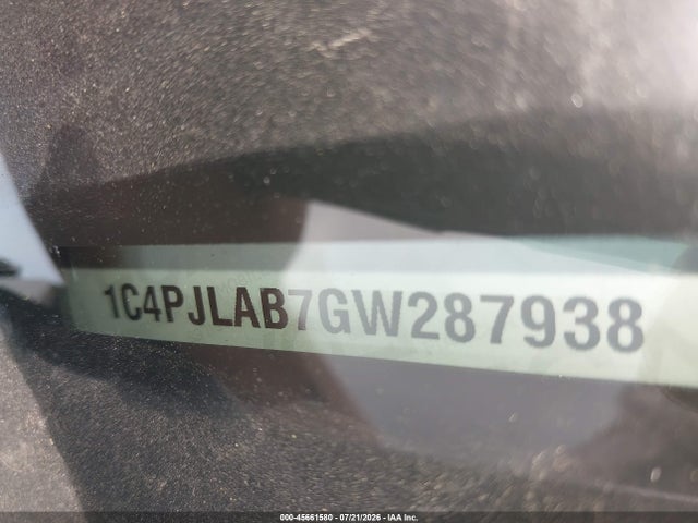 Продажа на аукционе авто 2016 Jeep Cherokee Sport, vin: 1C4PJLAB7GW287938, номер лота: 45661580