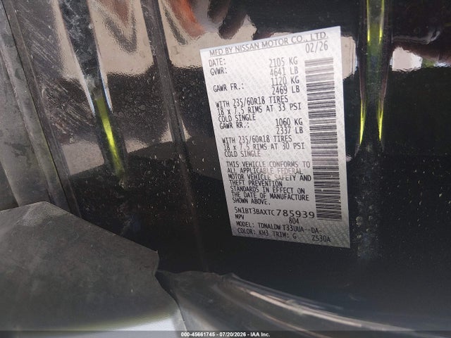 Nissan ROGUE SV 2026 5N1BT3BAXTC785939 Image 9