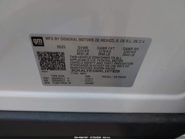Продаж на аукціоні авто 2024 Gmc Terrain Awd At4, vin: 3GKALYEG6RL107929, номер лоту: 45661887