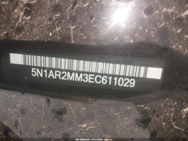 Nissan Pathfinder Platinum 2014 5N1AR2MM3EC611029 Image 9