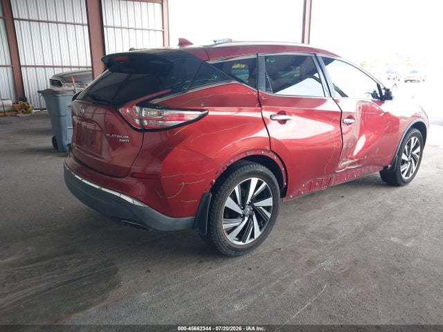 2016 Nissan Murano Platinum/s/sl/sv მანქანა იყიდება აუქციონზე, vin: 5N1AZ2MH9GN143916, აუქციონის ნომერი: 45662344