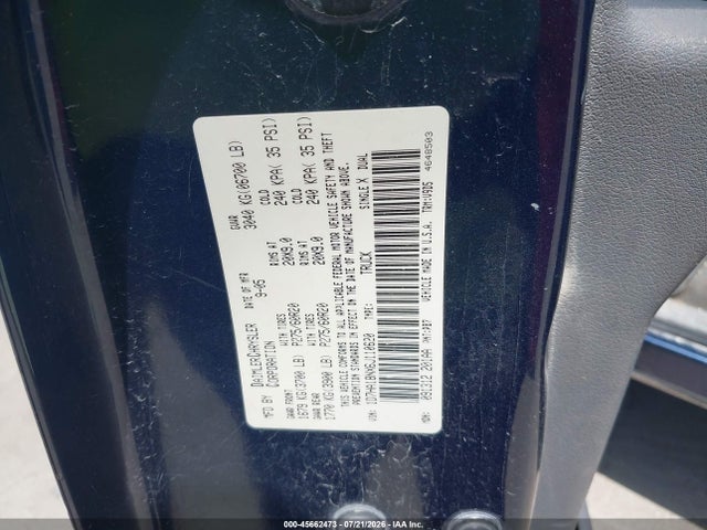 2006 Dodge Ram 1500 Slt მანქანა იყიდება აუქციონზე, vin: 1D7HA18NX6J110620, აუქციონის ნომერი: 45662473