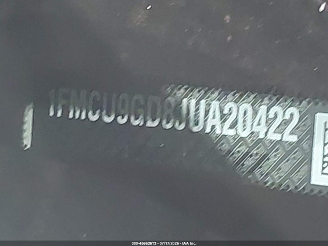 1FMCU9GD8JUA20422 Ford ESCAPE SE