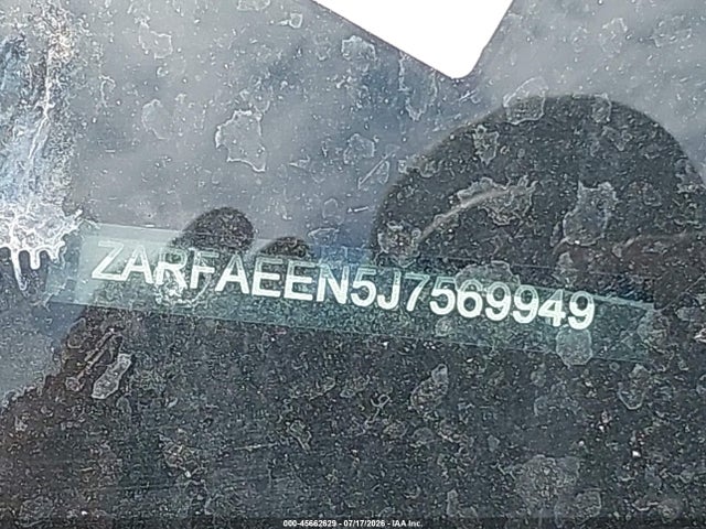 Auction sale of the 2018 Alfa Romeo Giulia Ti Lusso Awd, vin: ZARFAEEN5J7569949, lot number: 45662629