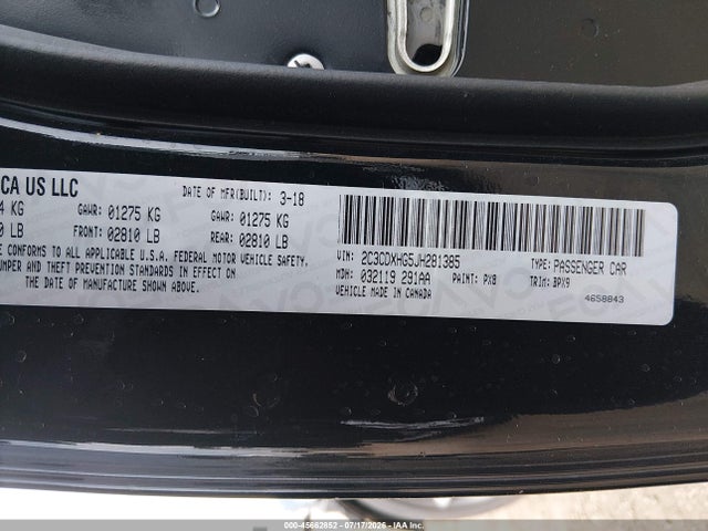 Dodge Charger Sxt Plus Rwd 2018 2C3CDXHG5JH281385 Image 9