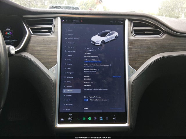 Aukcja sprzedaży 2015 Tesla Model S 70d/85d/p85d, vin: 5YJSA1E21FF112046, numer aukcji: 45662893