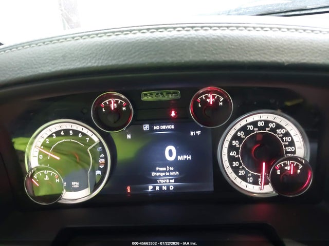 45663302 :رقم المزاد ، 1C6RR6HT1DS551599 vin ، 2013 Ram 1500 Sport مزاد بيع