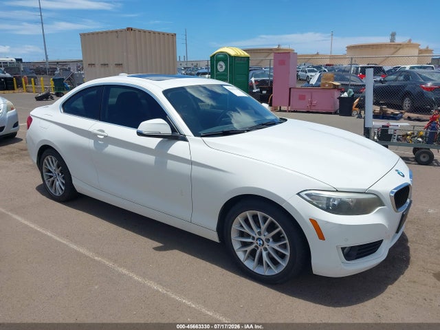 45663330 :رقم المزاد ، WBA1F5C55FV256666 vin ، 2015 Bmw 228i مزاد بيع