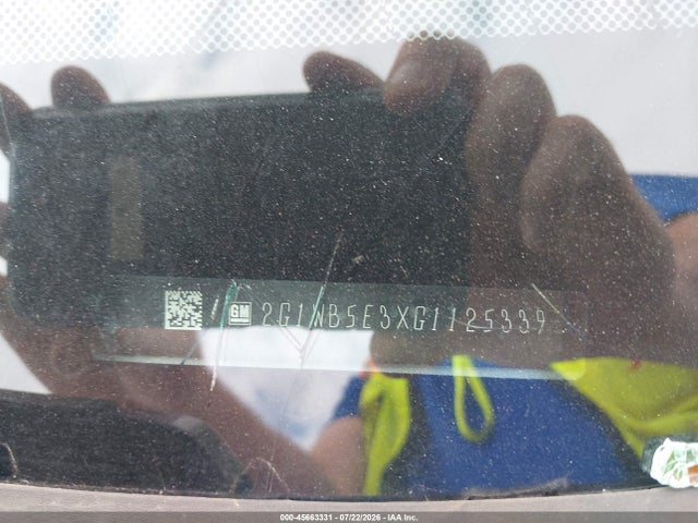 45663331 :رقم المزاد ، 2G1WB5E3XG1125339 vin ، 2016 Chevrolet Impala Limited Lt مزاد بيع