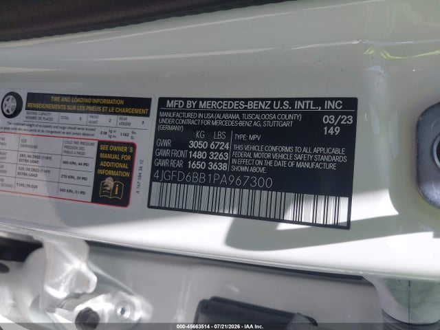 45663514 :رقم المزاد ، 4JGFD6BB1PA967300 vin ، 2023 Mercedes-benz Amg Gle 53 Coupe 4matic مزاد بيع