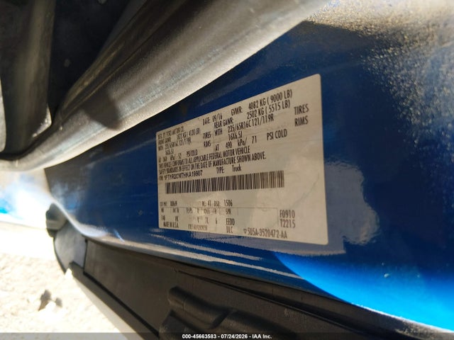 45663583 :رقم المزاد ، 1FTYR2CM7HKA19907 vin ، 2017 Ford Transit-250 مزاد بيع