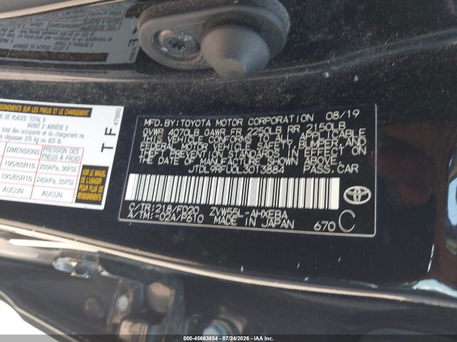 JTDL9RFU0L3013884 Toyota Prius Le Awd-e
